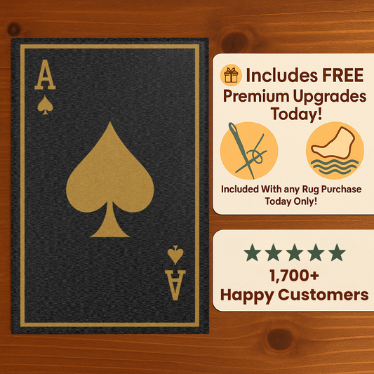Poker Rug - Ace of Spades
