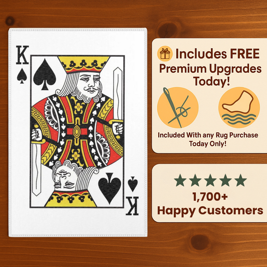 Poker Rug - King Of Spades